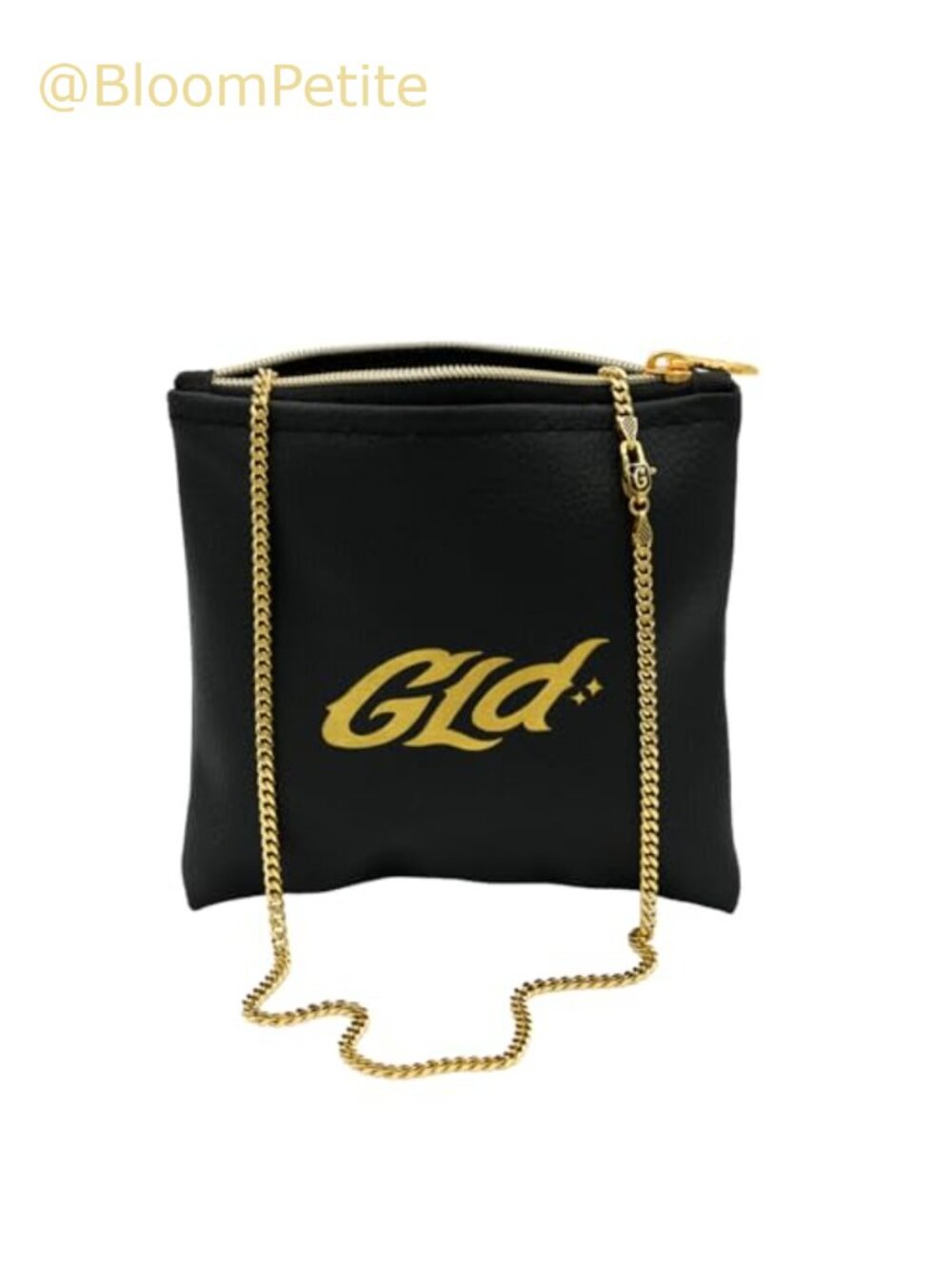 Gold Plated Micro Cuban Link Chain Necklace Travel Pouch Gift